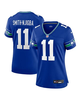Nike Women's Jaxon Smith-Njigba Royal Seattle Seahawks Throwback Player Game Jersey