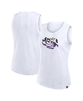 Fanatics Women's White Lsu Tigers Activate Slub Tank Top