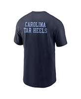 Jordan Men's Navy North Carolina Tar Heels 2-Hit Stacked T-Shirt