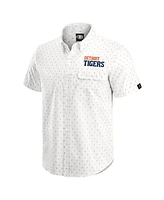 Darius Rucker Collection by Fanatics Men's Cream Detroit Tigers Printed Button-Down Shirt