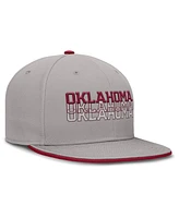Jordan Men's Gray Oklahoma Sooners True Primetime Performance Fitted Hat