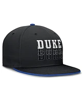Nike Men's Black Duke Blue Devils True Primetime Performance Fitted Hat