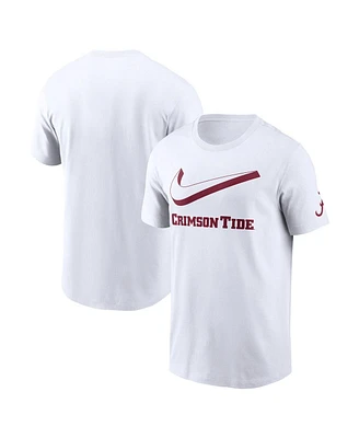 Nike Men's White Alabama Crimson Tide Primetime 2-Hit Swoosh T-Shirt