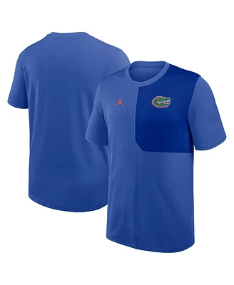 Jordan Men's Royal Florida Gators 2025 Sideline Uv Performance Coach T-Shirt