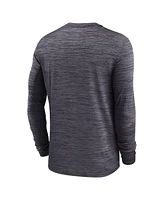 Jordan Men's Black North Carolina Tar Heels 2025 Sideline Velocity Performance Long Sleeve T-Shirt