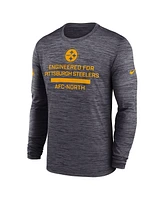 Nike Men's Pittsburgh Steelers Sideline Velocity Performance Long Sleeve T-Shirt