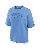 Nike Women's Powder Blue Los Angeles Chargers Glory Arch Boxy T-Shirt