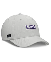 Nike Men's Gray Lsu Tigers Rise Practice Performance Adjustable Hat