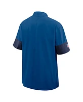 Nike Men's Royal Indianapolis Colts Sideline Short Sleeve Quarter-Zip Performance Coach Jacket