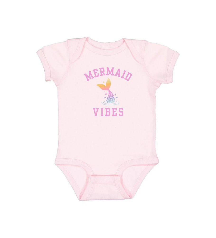 Sweet Wink Baby Girls Mermaid Vibes Short Sleeve Bodysuit