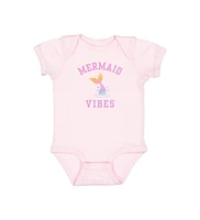 Sweet Wink Baby Girls Mermaid Vibes Short Sleeve Bodysuit
