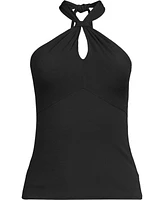 Lands' End Women's Slender Twist Front Halter Top