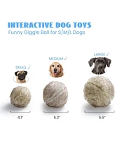 Nocciola Wobble Giggle Ball for Dogs,Christmas gift,Interactive Dog Toys for Boredom, Squeaky Ball Dog Toys