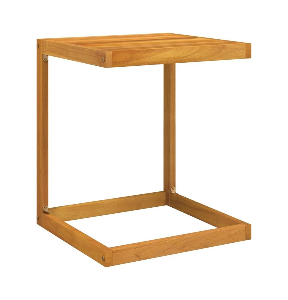 vidaXL C Table 16.5"x15.7"x19.7" Solid Wood Acacia
