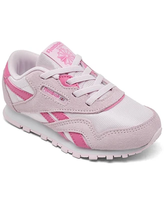 Reebok Toddler Girls Classic Nylon Stretch Lace Casual Sneakers from Finish Line