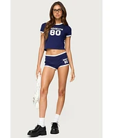 Edikted Women's Brooklyn Contrast Shorts