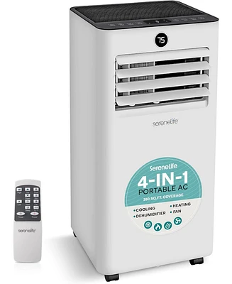 Portable Air Conditioner & Heater - 1000 Btu (Ashrae) Compact Home A/C Unit with Cooling and Heating, Includes Window Mount Kit (Gray
