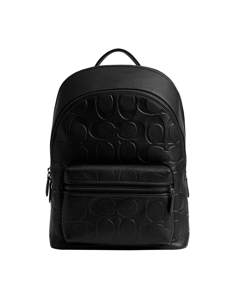 Coach Men's Charter Maxi Signature Leather Backpack