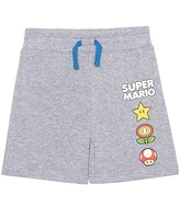 Mario Bros. Toddler Boys 2-Piece Crewneck T-Shirt and Shorts Set
