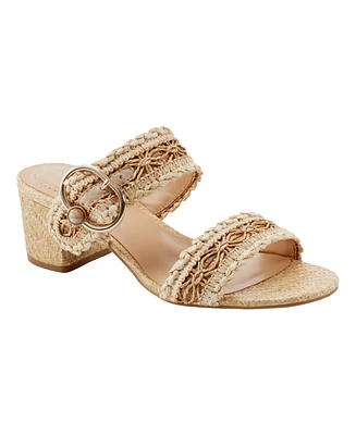 Bandolino Women's Almer Double Band Slip-On Sandals