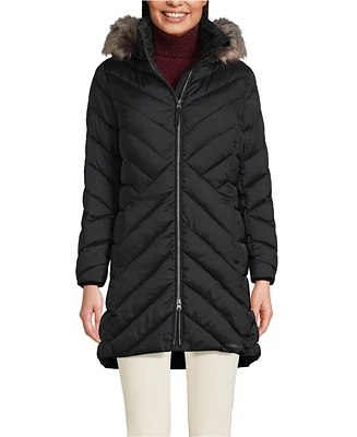 Lands' End Women's Insulated Cozy Fleece Lined Winter Coat
