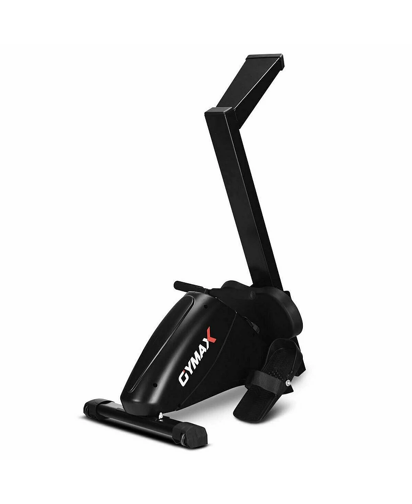 Akiudex Foldable Magnetic Quiet Operated Fitness Rowing Machine with 10 Level Adjustable Resistance