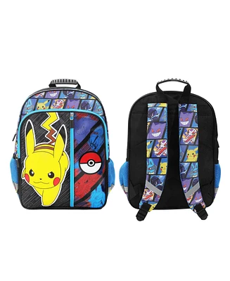 Pokemon Pikachu and Pokeball 16” Kid s Backpack For School And Travel