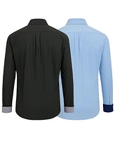 Galaxy By Harvic Men's 2-Pack Slim Fit Solid Shirt