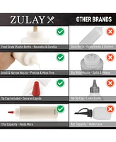 1-Pack Squeeze Bottles for Sauces & Condiments - 17oz Squirt Bottles with Small Pointed Nozzle and Cap