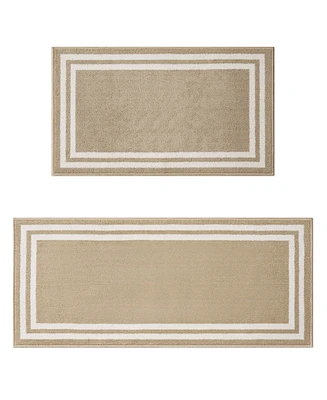 Laura Ashley Double Border Tufted 2-Pc. Runner Rug Set