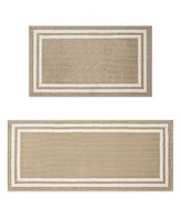Laura Ashley Double Border Tufted 2-Pc. Runner Rug Set