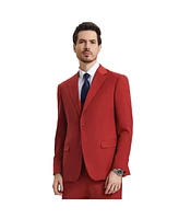 Stacy Adams Big & Tall Hybrid-Fit 3pc Notch Lapel Suit Set, Jacket Vest and Pants