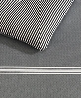 Eddie Bauer Chevron And Stripes Microfiber Reversible -Pc. Comforter Set