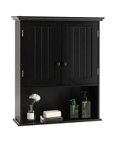 Volenca 2-Door Wall Mount Bathroom Storage Cabinet with Open Shelf