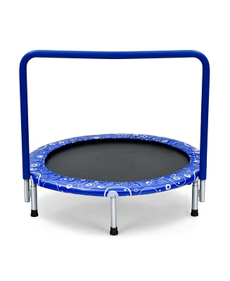 36 Inch Kids Trampoline Mini Rebounder with Full Covered Handrail