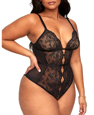 Adore Me Women's Rosie Crotchless Bodysuit Lingerie