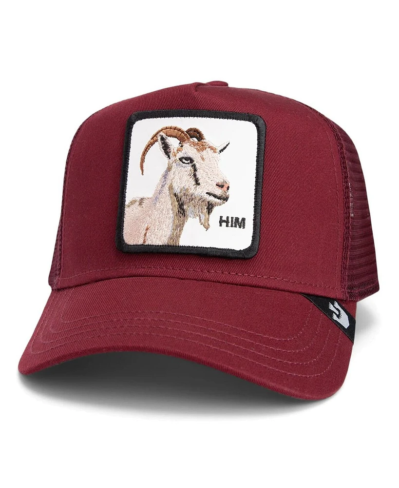 Goorin Bros Men's Burgundy Himothy Adjustable Trucker Hat