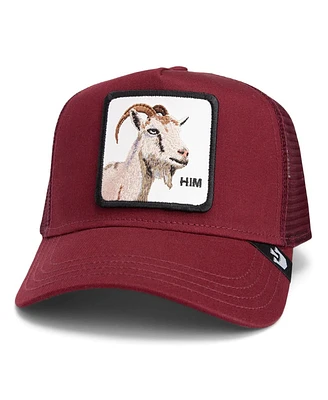 Goorin Bros Men's Burgundy Himothy Adjustable Trucker Hat