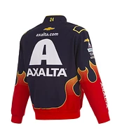 Jh Design Men's Navy/Red William Byron Axalta Full-Snap Twill Uniform Jacket