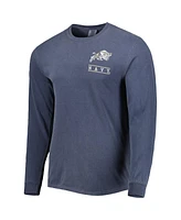 Image One Men's Navy Midshipmen Circle Campus Scene Long Sleeve T-Shirt