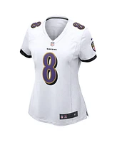 Nike Women's Lamar Jackson White Baltimore Ravens Player Game Jersey