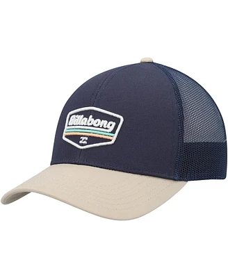Billabong Men's Navy Walled Trucker Adjustable Snapback Hat