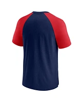 Fanatics Men's Navy/Red Boston Red Sox Fundamentals Walk Off Raglan T-Shirt