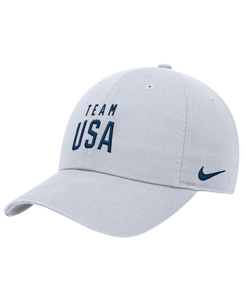 Nike Men's White Team Usa Club Adjustable Hat