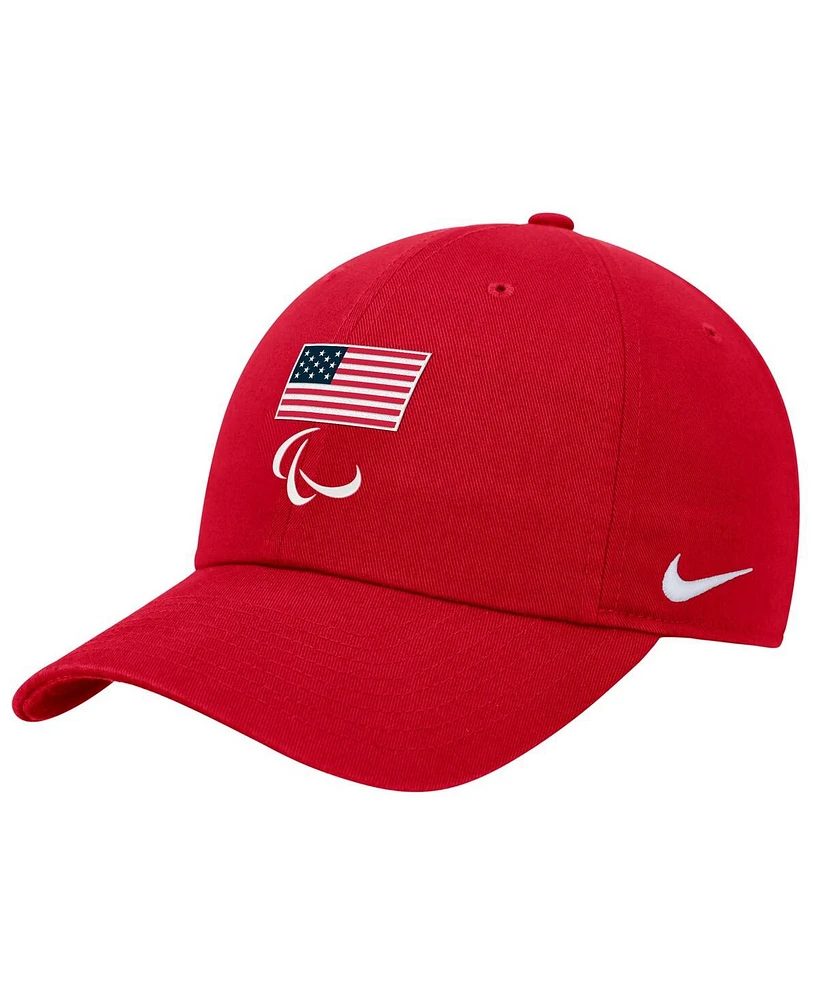Nike Men's Red U.s. Paralympics Club Adjustable Hat