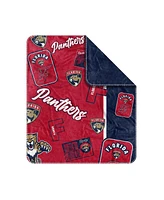 Logo Brands Florida Panthers 50" x 60" Dream Weave Throw Blanket
