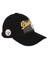 Outerstuff Big Boys and Girls Black Pittsburgh Steelers Retro Wooly Adjustable Hat