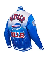 Pro Standard Men's Royal Buffalo Bills Sublimated Satin Full-Snap Jacket