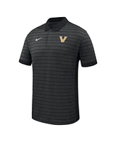 Nike Men's Black Vanderbilt Commodores 2025 Early Season Coaches Sideline Victory Stripe Performance Polo Shirt