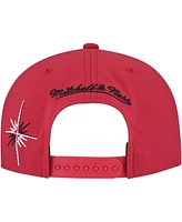 Mitchell & Ness Men's Red Chicago Bulls Starlight Snapback Hat